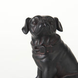 Cadence Black Resin Pug Dog - Ornate Home
