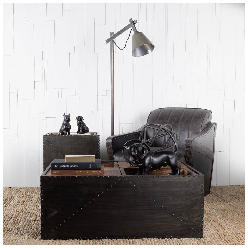 Cadence Black Resin Pug Dog - Ornate Home