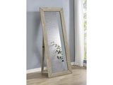 Cadence Grey Washed Oak Tempered Glass Full Length Mirror - Ornate Home