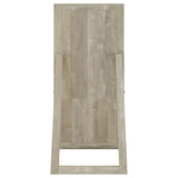 Cadence Grey Washed Oak Tempered Glass Full Length Mirror - Ornate Home