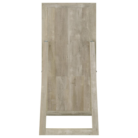 Cadence Grey Washed Oak Tempered Glass Full Length Mirror - Ornate Home