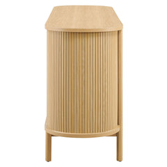 Cadence Oak 6-Drawer Curved Dresser - Ornate Home