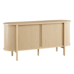 Cadence Oak 63" Curved Sideboard - Ornate Home