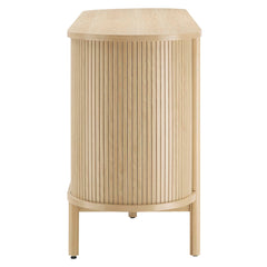 Cadence Oak 63" Curved Sideboard - Ornate Home