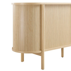 Cadence Oak 63" Curved Sideboard - Ornate Home