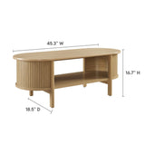 Cadence Oak Coffee Table - Ornate Home