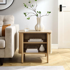 Cadence Oak Open Nightstand - Ornate Home