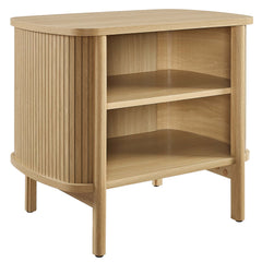 Cadence Oak Open Nightstand - Ornate Home