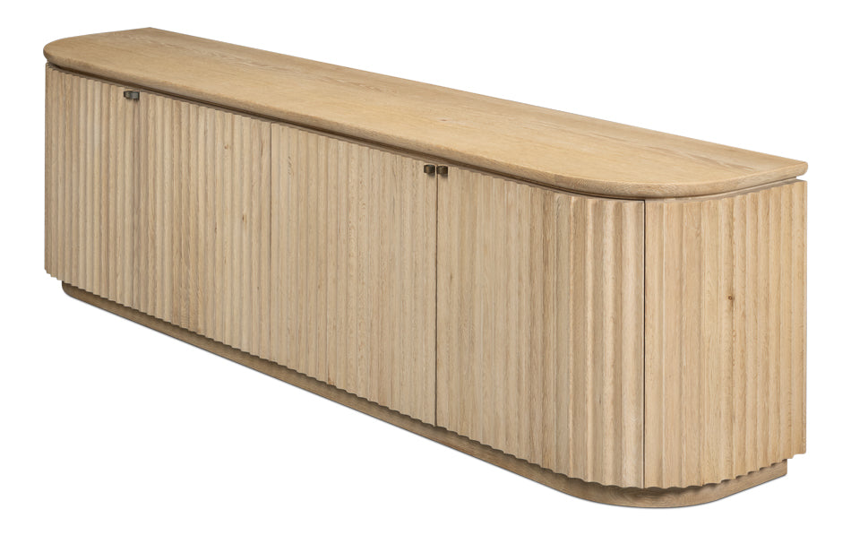 Cadence Tan Media Console - Ornate Home