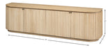 Cadence Tan Media Console - Ornate Home