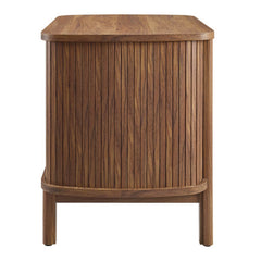Cadence Walnut 2-Drawer Nightstand - Ornate Home