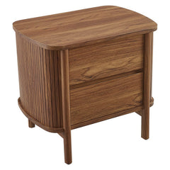 Cadence Walnut 2-Drawer Nightstand - Ornate Home