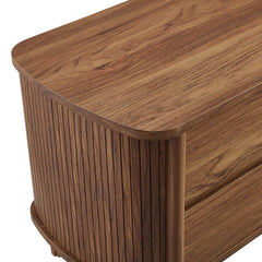 Cadence Walnut 2-Drawer Nightstand - Ornate Home