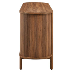 Cadence Walnut 6-Drawer Curved Dresser - Ornate Home