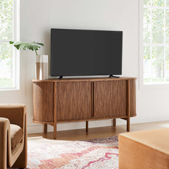 Cadence Walnut 63" Curved Sideboard - Ornate Home