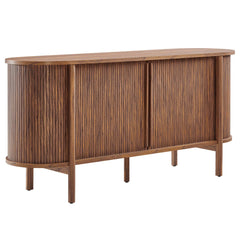Cadence Walnut 63" Curved Sideboard - Ornate Home