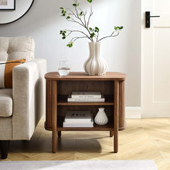 Cadence Walnut Open Nightstand - Ornate Home