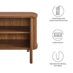 Cadence Walnut Open Nightstand - Ornate Home