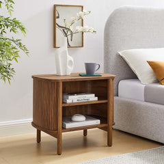 Cadence Walnut Open Nightstand - Ornate Home
