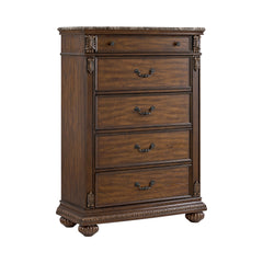Cadenza Brown/Black 3-Piece Queen UPH Bedroom Set - Ornate Home