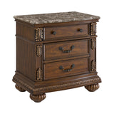 Cadenza Brown/Black 5-Piece Queen UPH Bedroom Set - Ornate Home