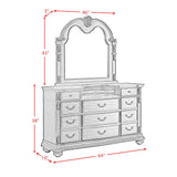 Cadenza Brown/Black 5-Piece Queen UPH Bedroom Set - Ornate Home