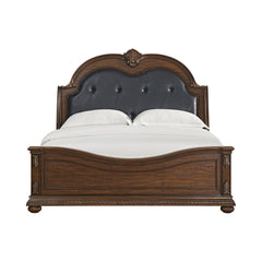 Cadenza Brown/Black King UPH Bed - Ornate Home