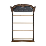 Cadenza Brown/Black Queen UPH Bed - Ornate Home