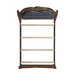 Cadenza Brown/Black Queen UPH Bed - Ornate Home