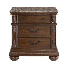 Cadenza Brown Nightstand with USB-C - Ornate Home