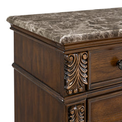 Cadenza Brown Nightstand with USB-C - Ornate Home