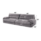 Cadenza Gray Loveseat - Ornate Home