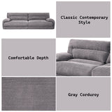 Cadenza Gray Loveseat - Ornate Home