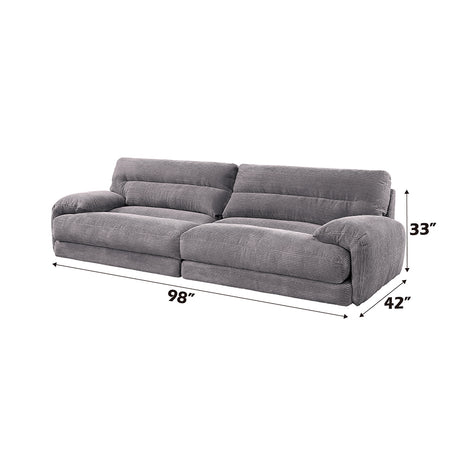 Cadenza Gray Loveseat - Ornate Home