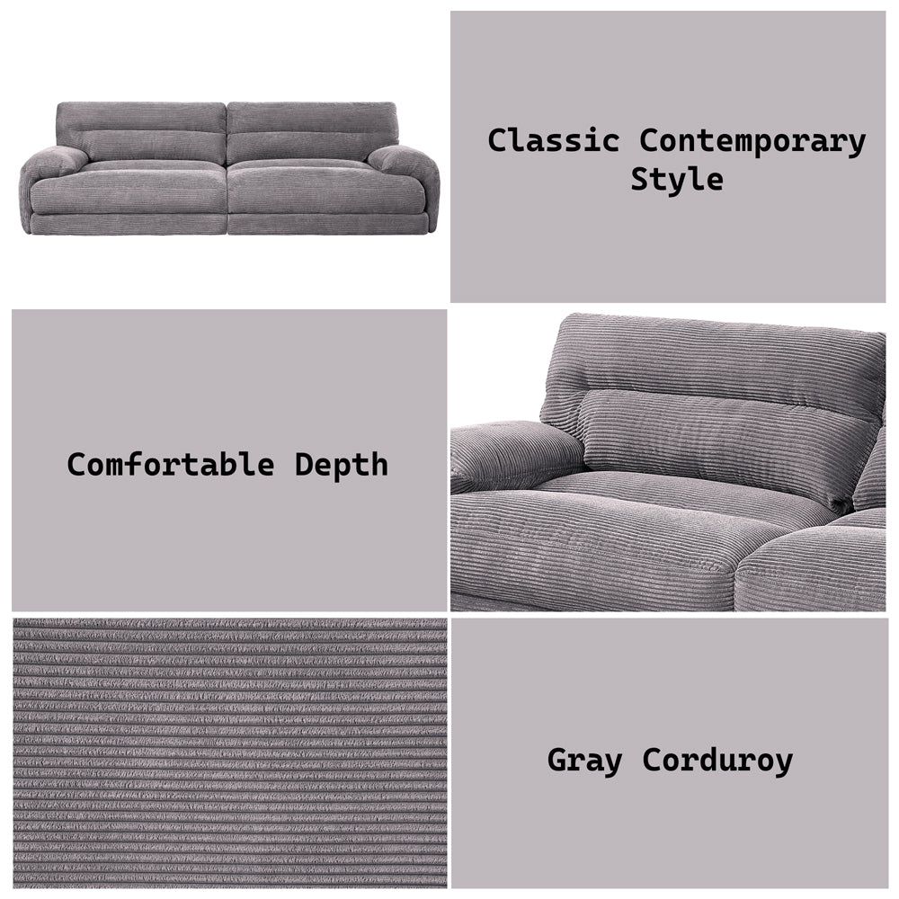 Cadenza Gray Sofa - Ornate Home