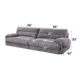 Cadenza Gray Sofa - Ornate Home