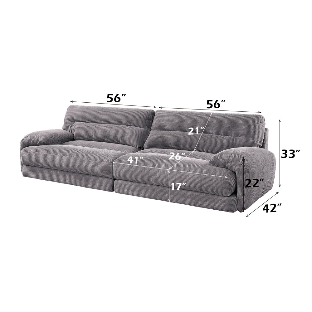 Cadenza Gray Sofa - Ornate Home