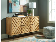 Cadewick Natural Accent Cabinet - Ornate Home