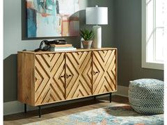 Cadewick Natural Accent Cabinet - Ornate Home