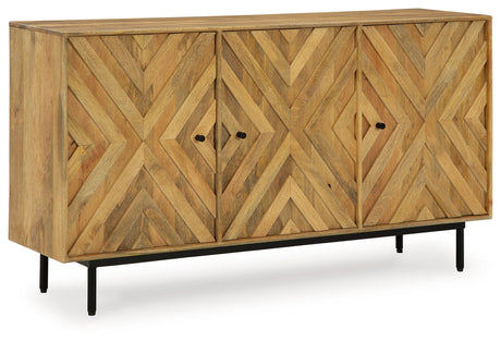 Cadewick Natural Accent Cabinet - Ornate Home