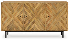 Cadewick Natural Accent Cabinet - Ornate Home
