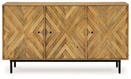 Cadewick Natural Accent Cabinet - Ornate Home
