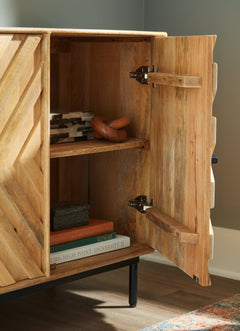 Cadewick Natural Accent Cabinet - Ornate Home