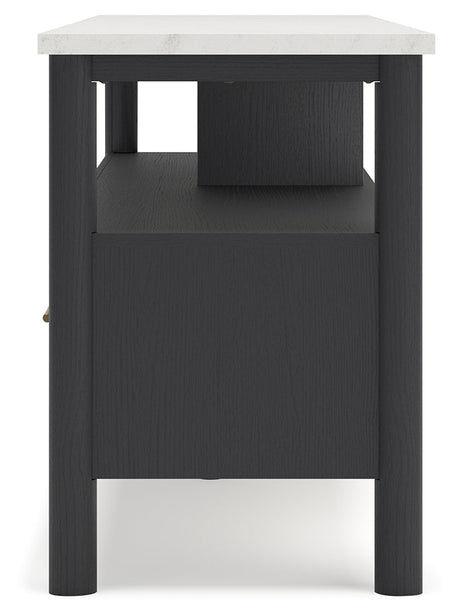 Cadmori Black/White 72" Extra Large TV Stand - Ornate Home