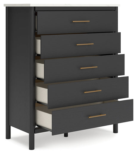 Cadmori Black/White Chest of Drawers - Ornate Home