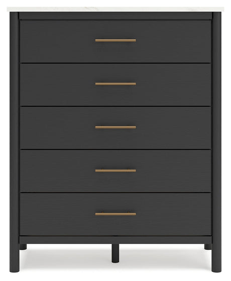 Cadmori Black/White Chest of Drawers - Ornate Home