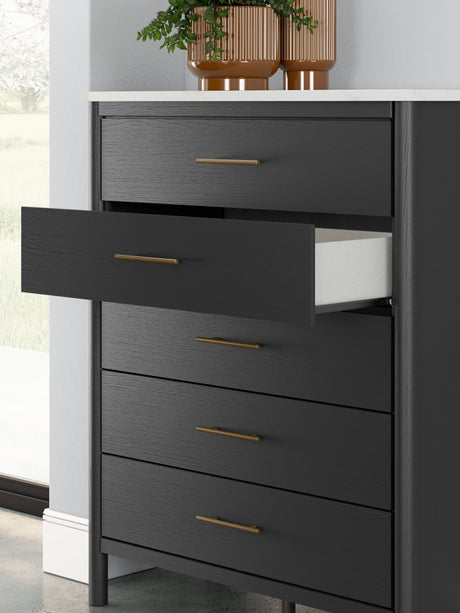 Cadmori Black/White Chest of Drawers - Ornate Home