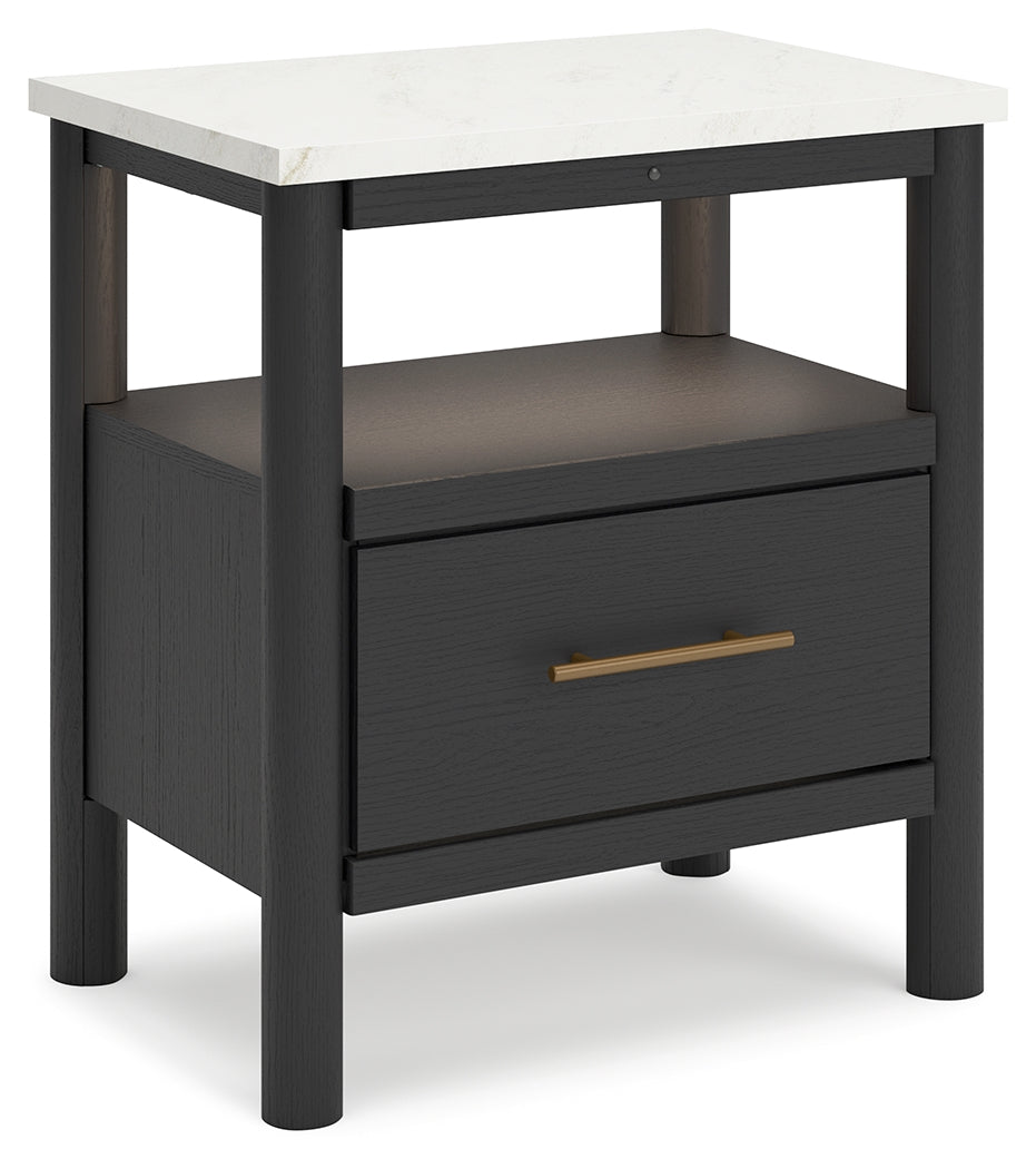 Cadmori Black/White Nightstand - Ornate Home