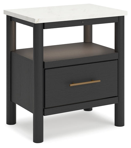 Cadmori Black/White Nightstand - Ornate Home