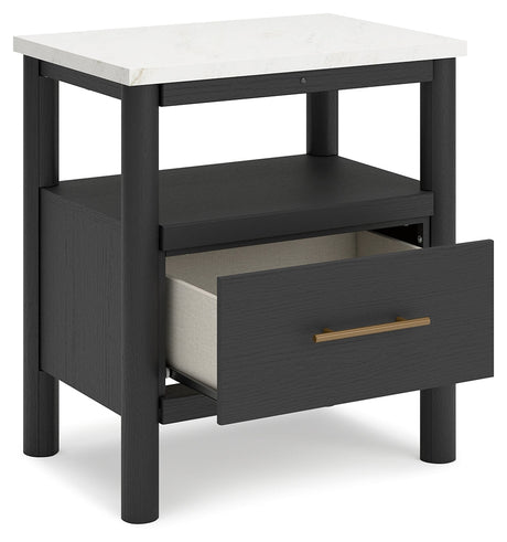 Cadmori Black/White Nightstand - Ornate Home